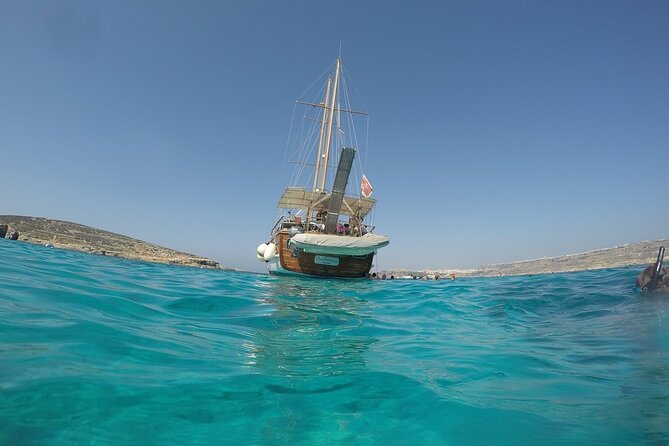 Blue Lagoon: Full-Day Three Island Cruise: Malta, Gozo and Comino - Armier Bay: a quieter-looking stop on Malta