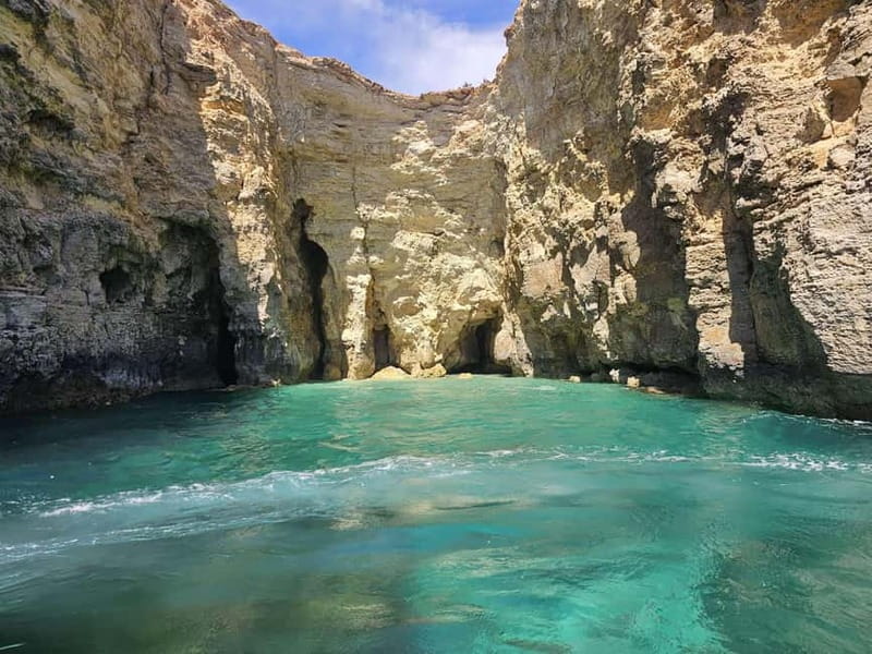Blue Lagoon:Malta Crystal Lagoon, Comino,Private Speedboat - Crystal Lagoon and the quieter swim stops