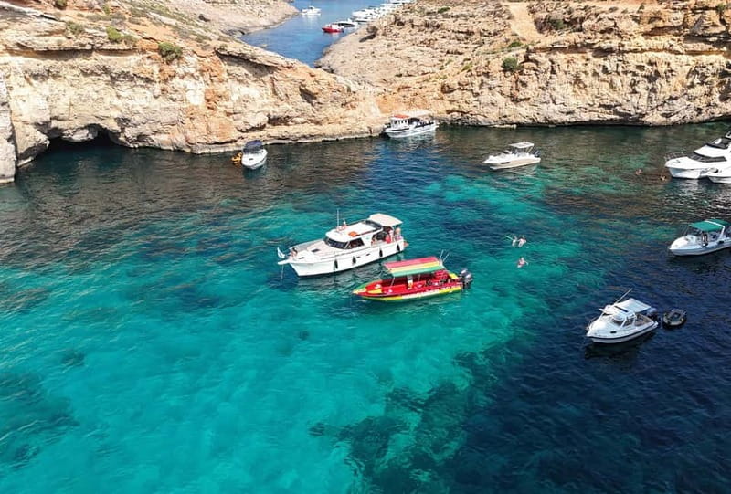 Blue Lagoon:Malta Crystal Lagoon, Comino,Private Speedboat - Weather, safety, and comfort