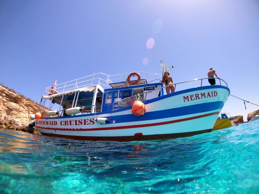 Bugibba: Scenic Sunset Cruise with Blue Lagoon Swim Stop - Sunset from the boat or from the water