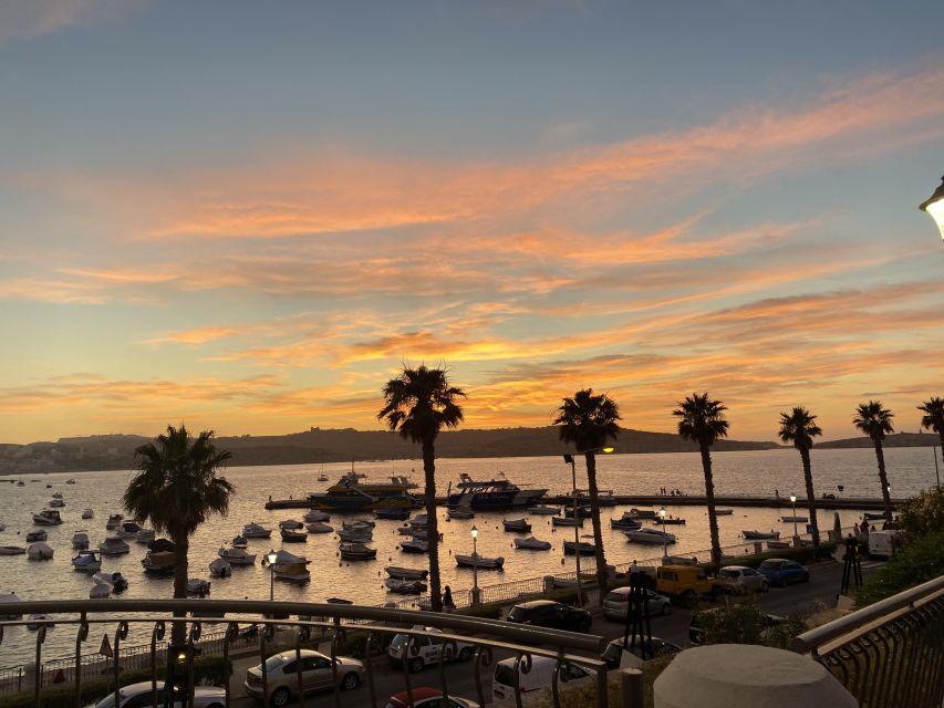 Bugibba: Scenic Sunset Cruise with Blue Lagoon Swim Stop - The moonlit run past Mellieha