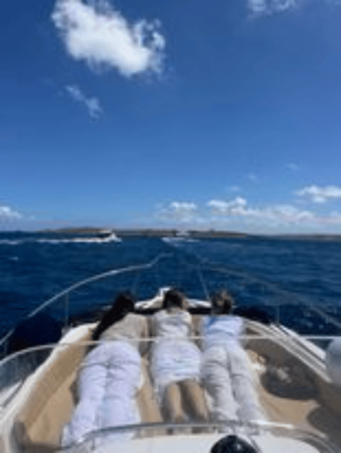 Cirkewwa/Mgarr: Blue and Crystal Lagoon Private Boat Charter - Monte Cristo and Popeye’s Cave from the water