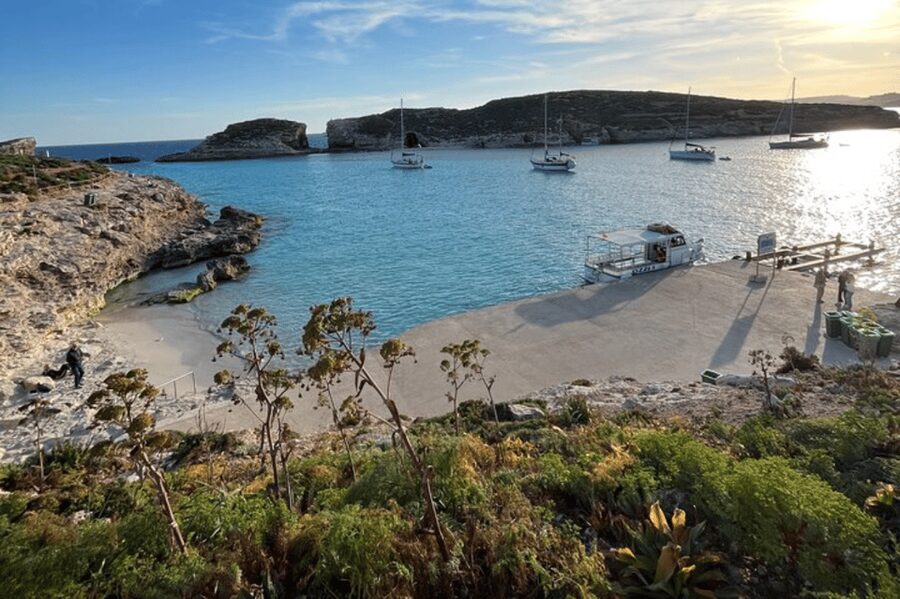 Cirkewwa/Mgarr: Blue and Crystal Lagoon Private Boat Charter - The Blue Lagoon without a full-size boat