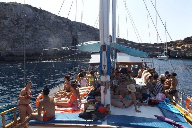 Comino, Blue Lagoon and Caves. Tour A - Crystal Lagoon brings the first big photo stop