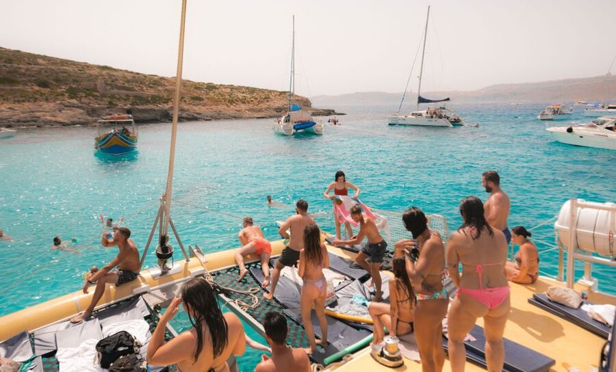 Comino: Blue Lagoon Catamaran Cruise with Lunch and Open Bar - Catamaran comfort, seating, and sea conditions