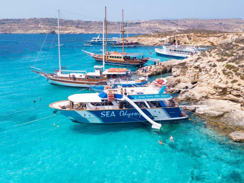 Comino: Blue Lagoon, Crystal Lagoon, and Seacaves Tour - Crystal Lagoon is the quiet water stop