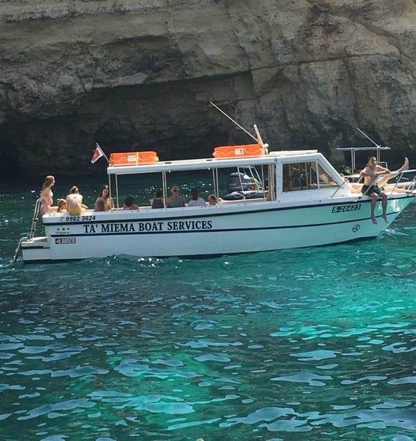 Comino: Private Boat Trips, Swimming stops and Caves Tours - The Blue Lagoon and the long middle stop