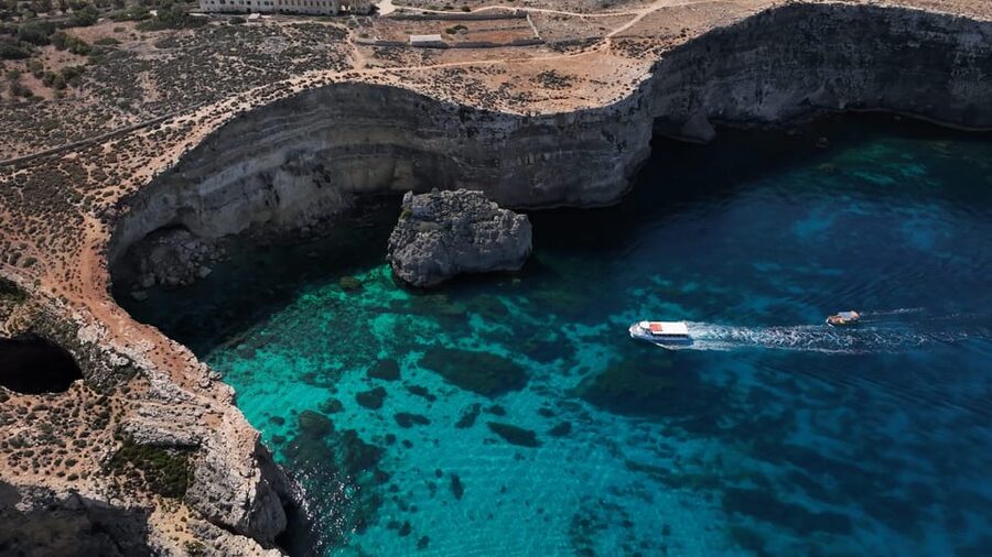 Ferry service to Blue Lagoon (opt. stop in Gozo)& Caves trip - Adding Gozo to the same outing