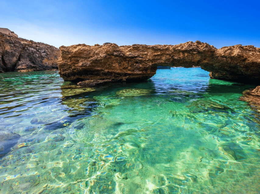 From Malta/Gozo: Comino & Crystal Lagoon Private Boat Trip - Along Comino’s caves and rocky coast