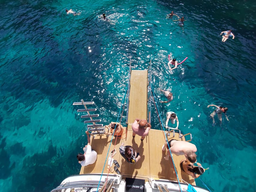 From Mellieha: Three Bay Cruise including the Blue Lagoon - Crystal Lagoon: cliffs, caves, and the best swim setting