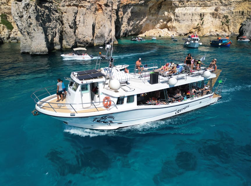 From Mellieha: Three Bay Cruise including the Blue Lagoon - Halfa Rock Bay: the quieter final stop