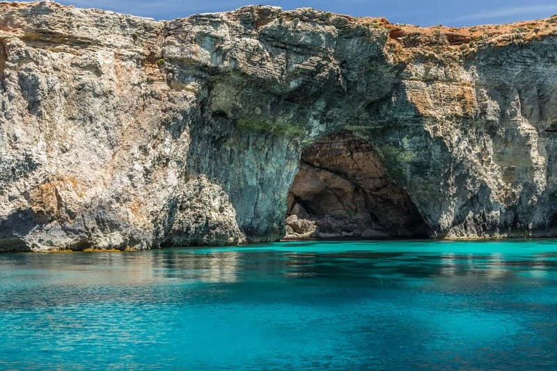 From Sliema/Bugibba: Best of Gozo & Comino Catamaran Tour VT - Comino’s Blue Lagoon in the afternoon