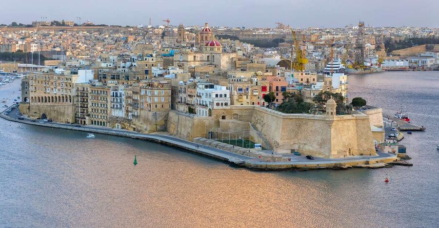 From Sliema: Cruise Around Malta's Harbours & Creeks - Entering Grand Harbour and passing Floriana