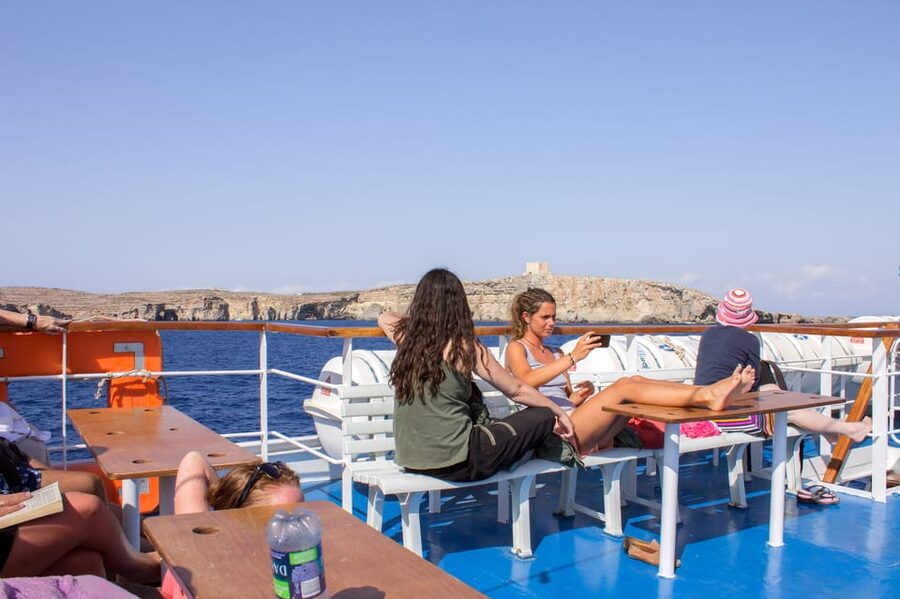 From Sliema: Full-Day Cruise to Comino and the Blue Lagoon - Food, drinks, and facilities onboard