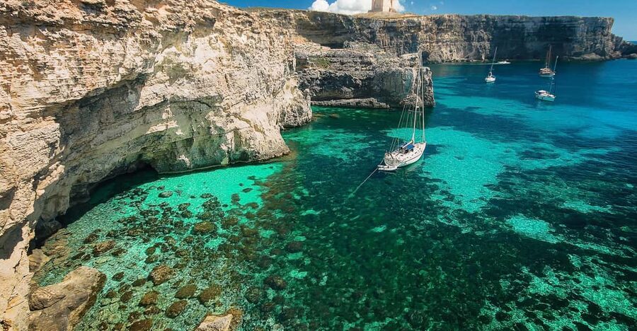 From St. Julian's: Comino and Blue Lagoon Trip by Powerboat - Comino and the Blue Lagoon: what your free time looks like