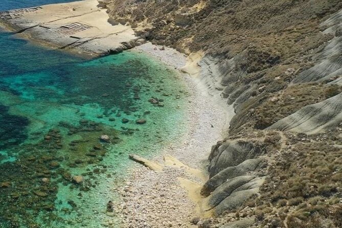 Gozo: 1 hour Kayak + Cave Tour + Blue Lagoon Drop off - The small beach stop along Gozo’s coast