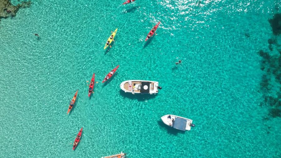 Gozo: Comino and Blue Lagoon Guided Kayaking Adventure - The open-water crossing from Gozo to Comino