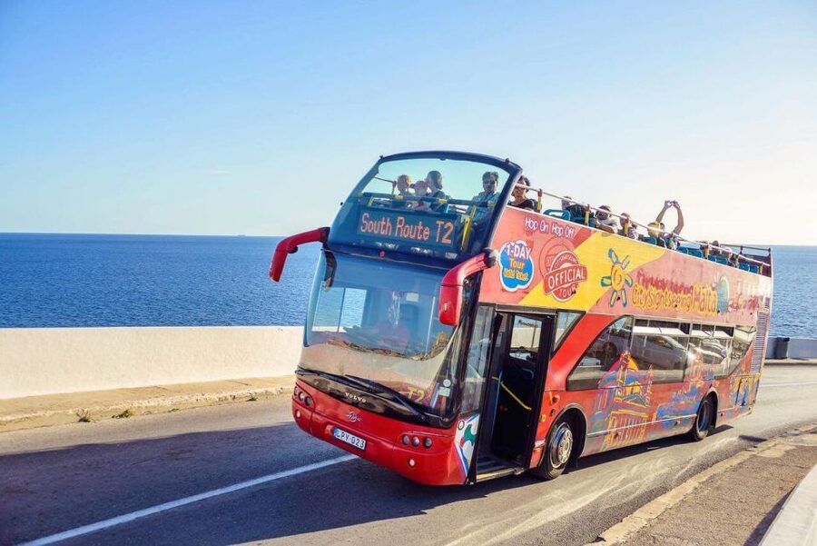 Gozo Day Pass Ferry and Hop-on Hop-off buses with audio Tour - Route 1, the purple bus to Dwejra and Xlendi