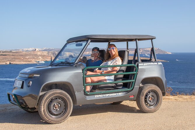Gozo Self Drive E Jeep Tour - All Inclusive - Sanap Cliffs and the view over Malta