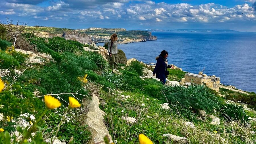 Gozo Unveiled: Guided Hiking in Gozo - The West - Cliff paths and the open views toward Dwejra