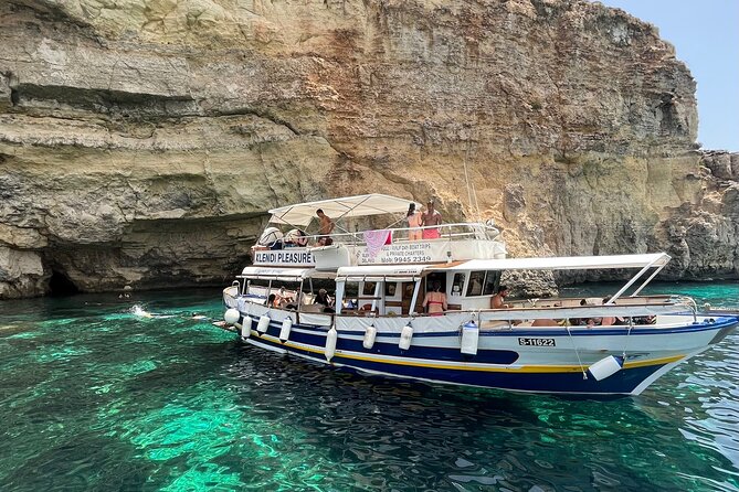 Half day Cruise - Comino, Gozo, Blue & Crystal Lagoon, and Caves - Blue Lagoon: beautiful, busy, and worth seeing