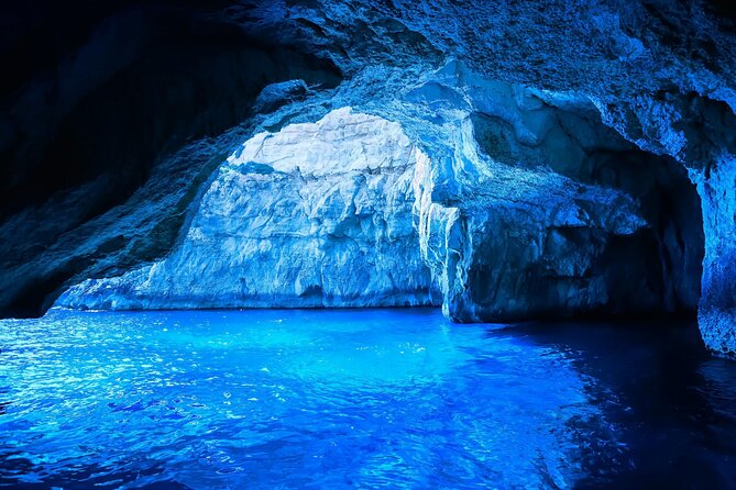 Half Day Tour in Marsaxlokk Village, Market, Blue Grotto & Qrendi - Seeing the Blue Grotto from Żurrieq Valley