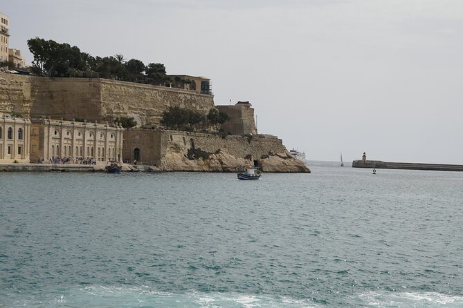 Highspeed Catamaran Crossing Between Malta and Gozo - Arriving at Mgarr Harbour and continuing across Gozo