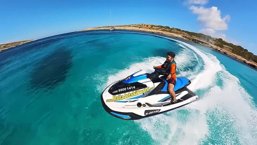 Malta 30 Minutes Jet Ski Rental / Hire - 2024 Yamaha VX - Starting at Cirkewwa, Malta’s northern launch point