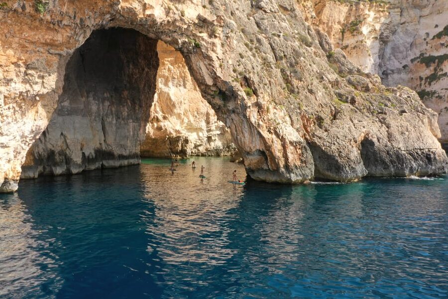 Malta: Blue Grotto SUP and Snorkeling Tour - Yoga by the sea, with balance at the center