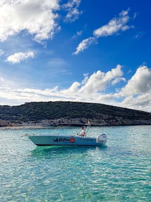 Malta: Blue Lagoon, Caves, Comino & Gozo Private Boat Trip - Blue Lagoon: beautiful water, limited solitude