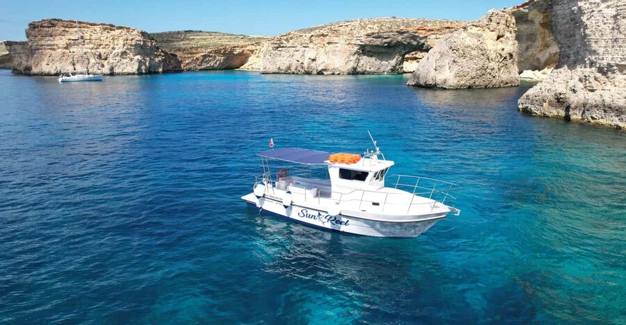 Malta: Blue Lagoon, Comino & Gozo – Private Boat Experience - Crystal Lagoon: your first major swim stop