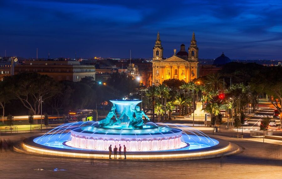 Malta By Night - Valletta, Birgu, Mdina & Mosta - Upper Barrakka Gardens and the Grand Harbour