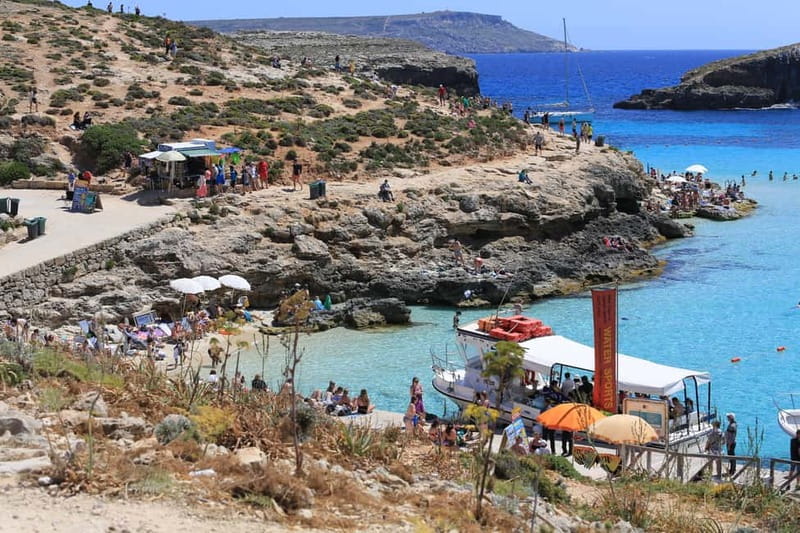 Malta: Comino, Blue Lagoon, + Sea Caves Day Trip - Santa Maria Bay: the quieter swimming stop
