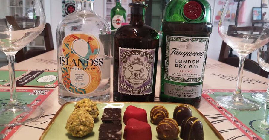 Malta: Gin and Chocolate Pairing Workshop - Five chocolates built for the glass