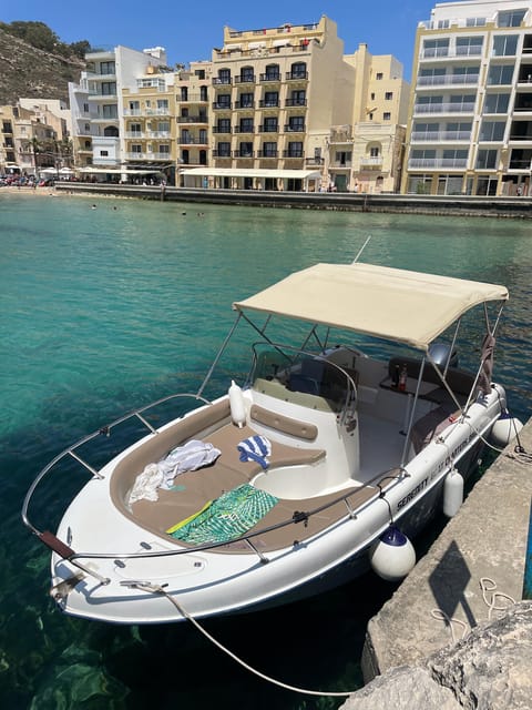Malta:Gozo,Comino,Crystal/BlueLagoon&Caves Private Boat trip - Santa Marija Tower adds a piece of history