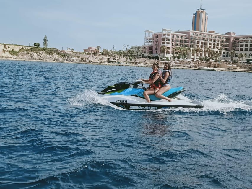 Malta: Jet Ski Safari to St. Paul's Islands or St Thomas Bay - Taking the south route past Valletta Grand Harbour
