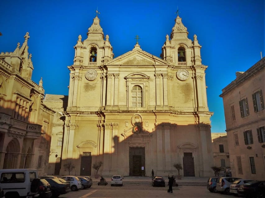 Malta: Mdina and Rabat Walking Tour with Catacombs - The bastion views over central Malta