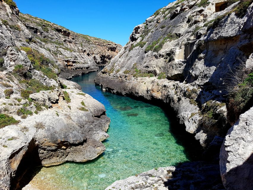 Malta: Private Boat Charter to Blue-Lagoon, Gozo & Comino - Gozo’s south coast, from Mgarr Harbour to Hondoq Bay