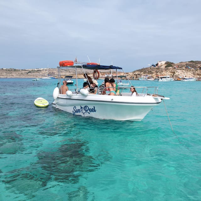 Malta: Private Boat Trip to Comino, Blue Lagoon & Gozo - Crystal Lagoon: a strong first swimming stop