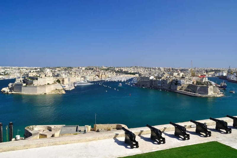 Malta: Private Full-Day Sightseeing Tour - Valletta begins with gardens, harbor views, and Caravaggio