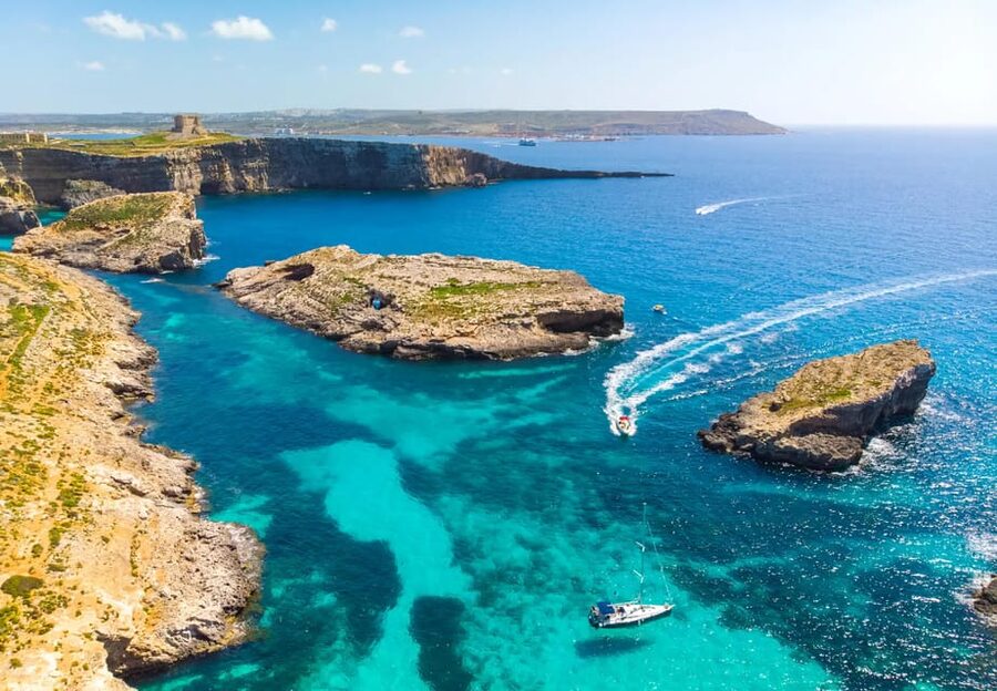 Malta: Roundtrip Ferry to Comino Blue Lagoon w/Gozo Option - What the sea cave passage adds