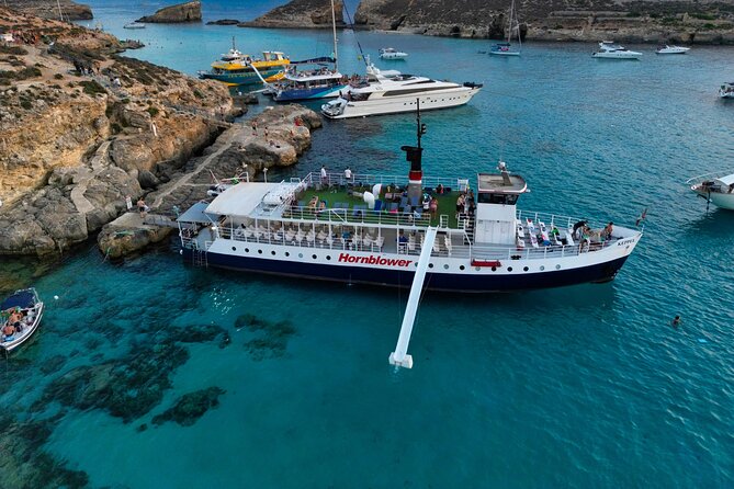 Malta Sunset Boat Tour: Bugibba to Comino Blue Lagoon Cruise - Two hours at Comino’s Blue Lagoon