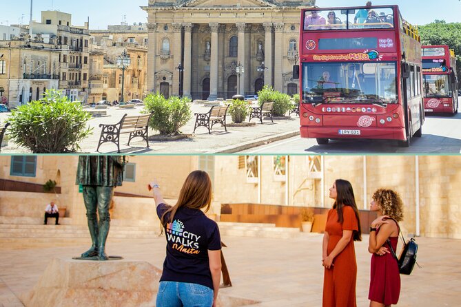 Malta: Walking Tour + Hop-on Hop-off Bus Tour + Boat Tour - A three-part way to get your bearings in Malta