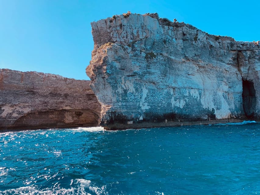 Mellieha: 3:00pm Speedboat round Comino Caves 2h Blue Lagoon - Two hours at the Blue Lagoon