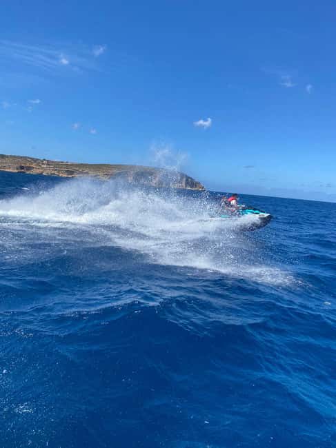 Mellieha: Comino and Blue Lagoon Jet Ski Safari Tour at 3 PM - A calmer pause at Crystal Lagoon