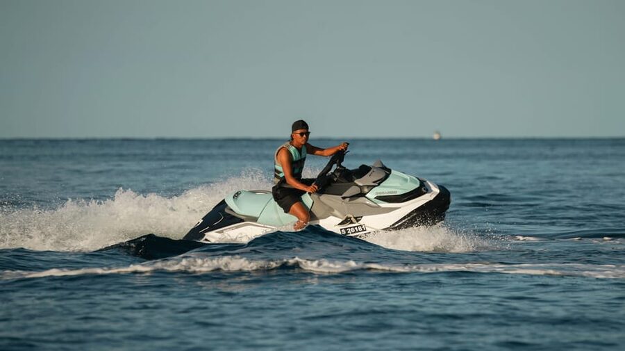 Mellieha: Jet Ski Rental with Safety Boat - Sharing a Sea-Doo with a partner