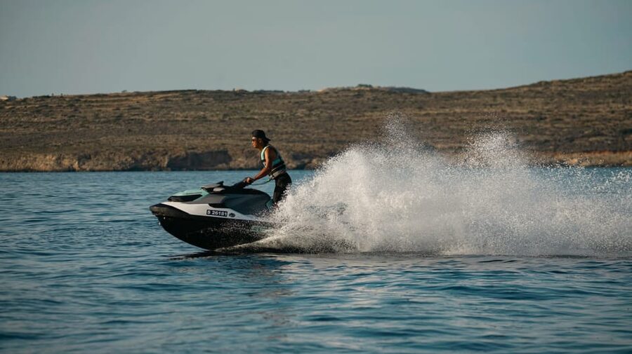 Mellieha: Jet Ski Rental with Safety Boat - Before you ride: briefing, life jacket, and safety boat