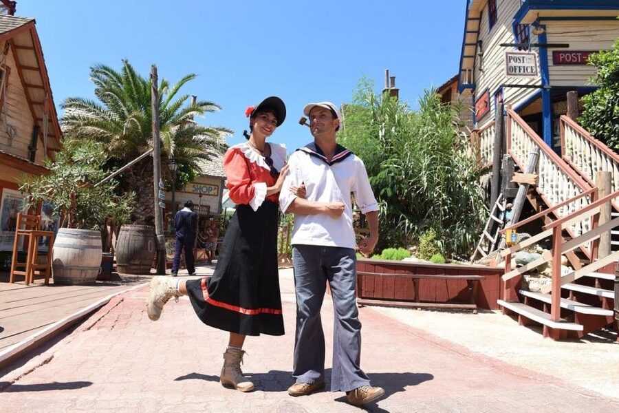 Mellieha: Popeye Village Entry Ticket - Food, seating, and how long to stay