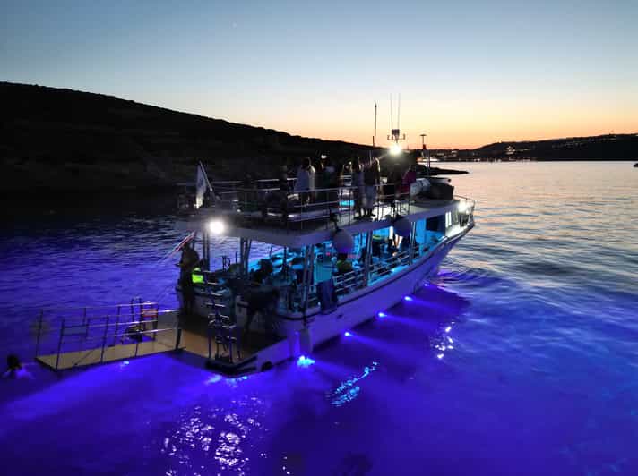 Mellieha: Two Bay Evening Cruise Including The Blue Lagoon - Crystal Lagoon: cliffs, caves, and the first swim