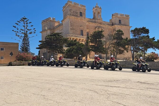 North Malta Quad Bike Tour with Land or Sea Views and Swimming - Getting started with pickup and the safety briefing
